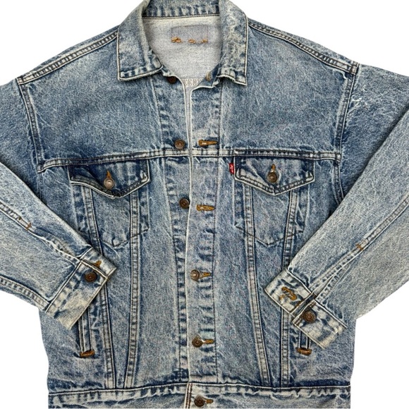 Levi's Other - Vintage Levi’s Denim Trucker Jacket Stonewash Denim, Men’s Small / Women’s M-L